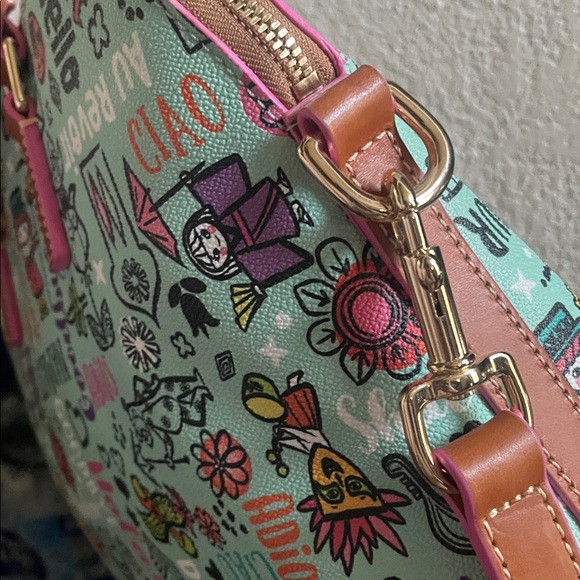 Disney Dooney & Bourke It's a Small World Zip Satchel - Picture 8 of 8
